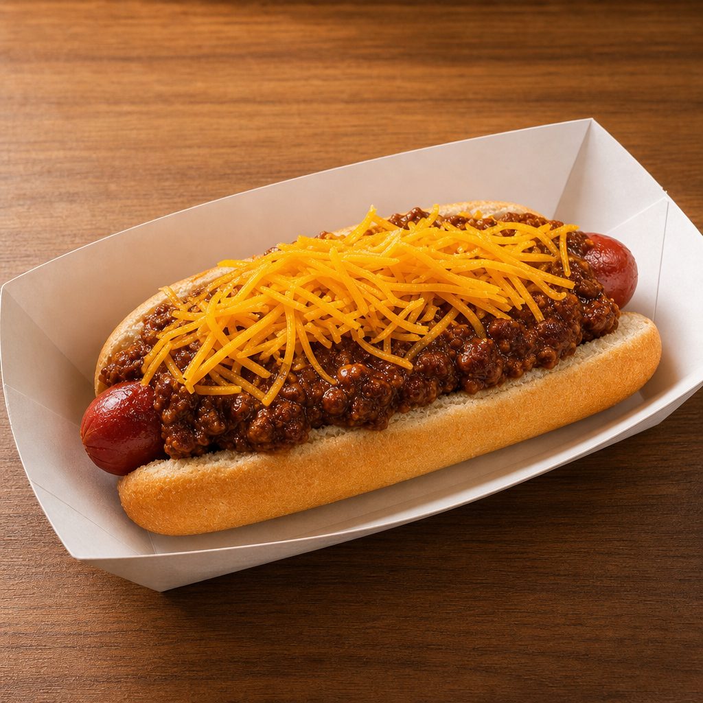 CHILI CHEESE FRANK.