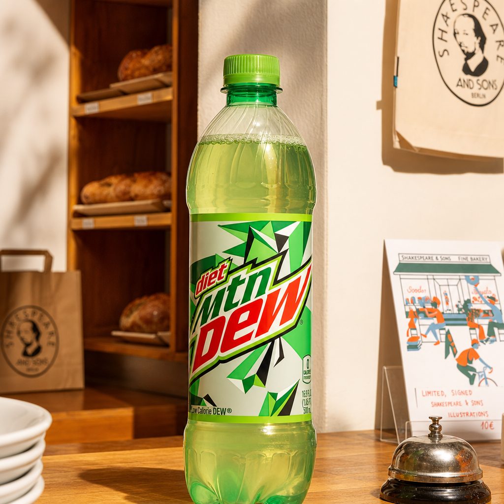 Diet Mt Dew.